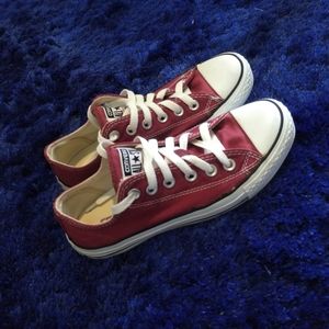 CONVERSE sneakers, Size:6.5, Color: wine red